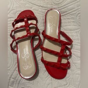 Red Jessica Simpson sandal